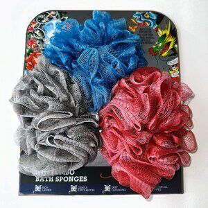 Ed Hardy 3 Piece Jumbo Bath Sponges